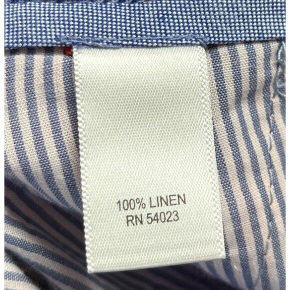 Banana Republic Shorts Men's Size 34 Red 100% Linen - Picture 6 of 6